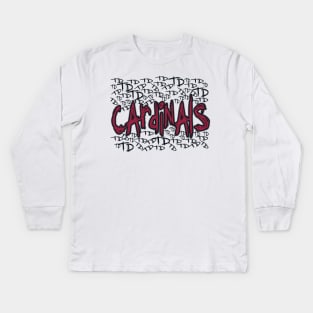 Gotham Cardinals Joker Mashup! Kids Long Sleeve T-Shirt